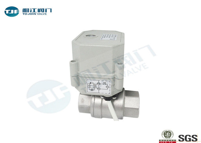 СУС304 микро- электрический промышленный шариковый клапан НПТ или продетый нитку БСПТ тип поставщик